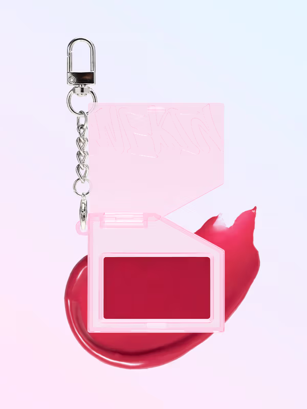 Lip & Cheek Keyring 01 Apple Red de Daiso