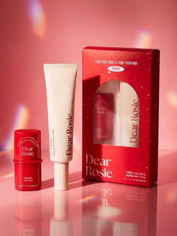 Set regalo perfume Dear Rosy (perfume sólido + crema perfume) de perfume sólido + crema perfume